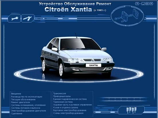 Книга по эксплуатации и ремонту Citroen Xantia 1993 - 2001 г.